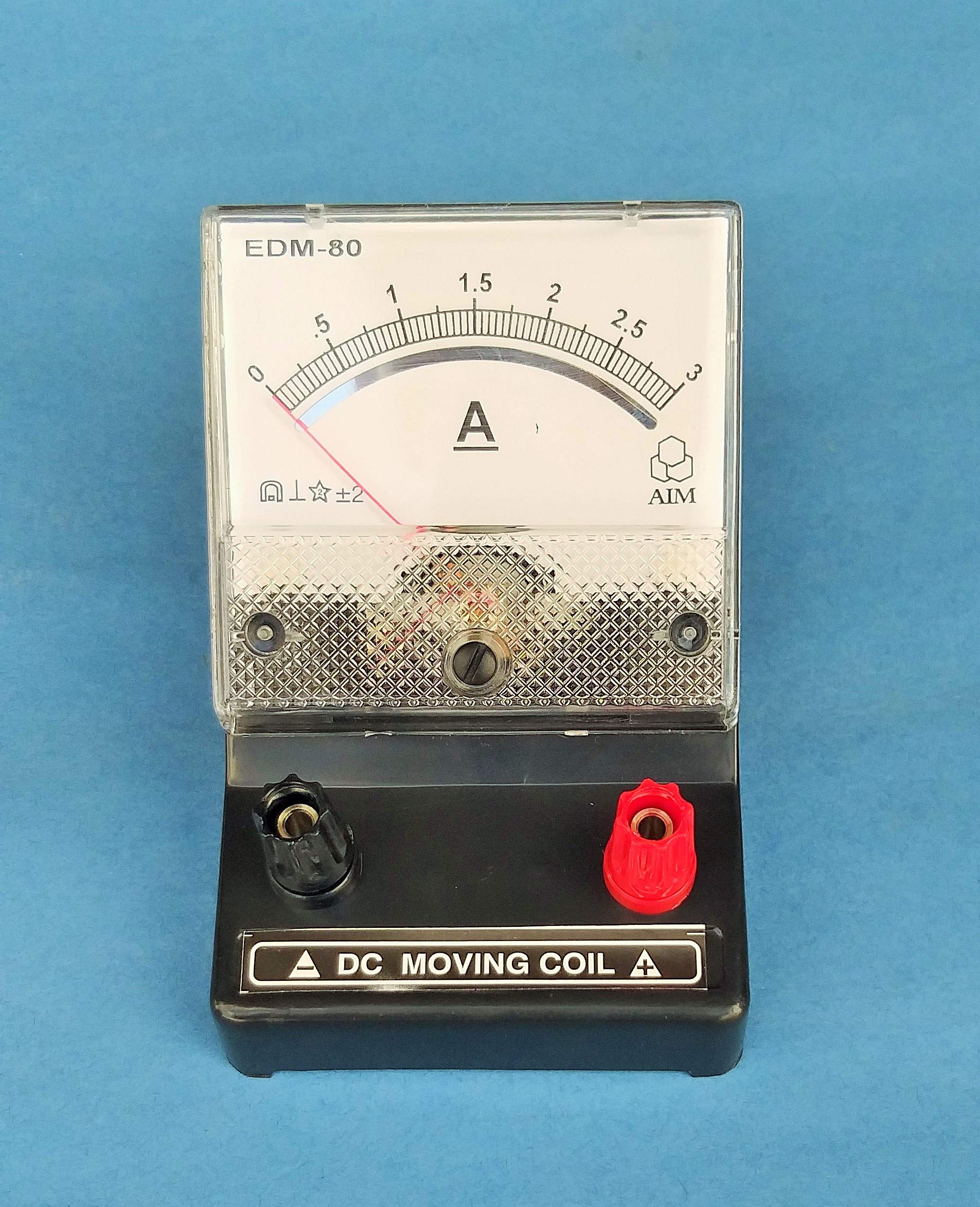 AIM Ammeter 0-3 Amps, DC moving Coil type Educational Meter