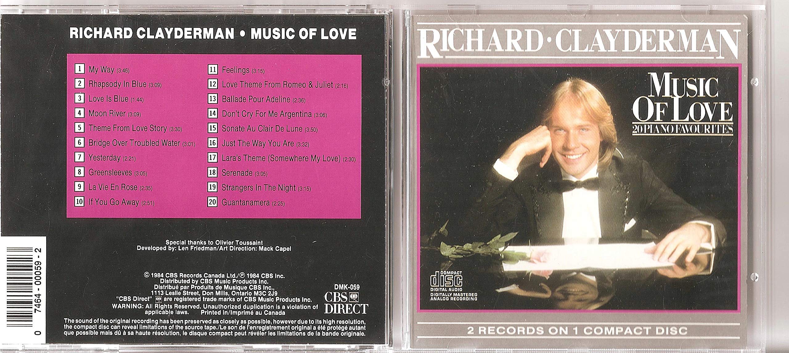 Music of Love (20 piano favorites) [Audio CD]