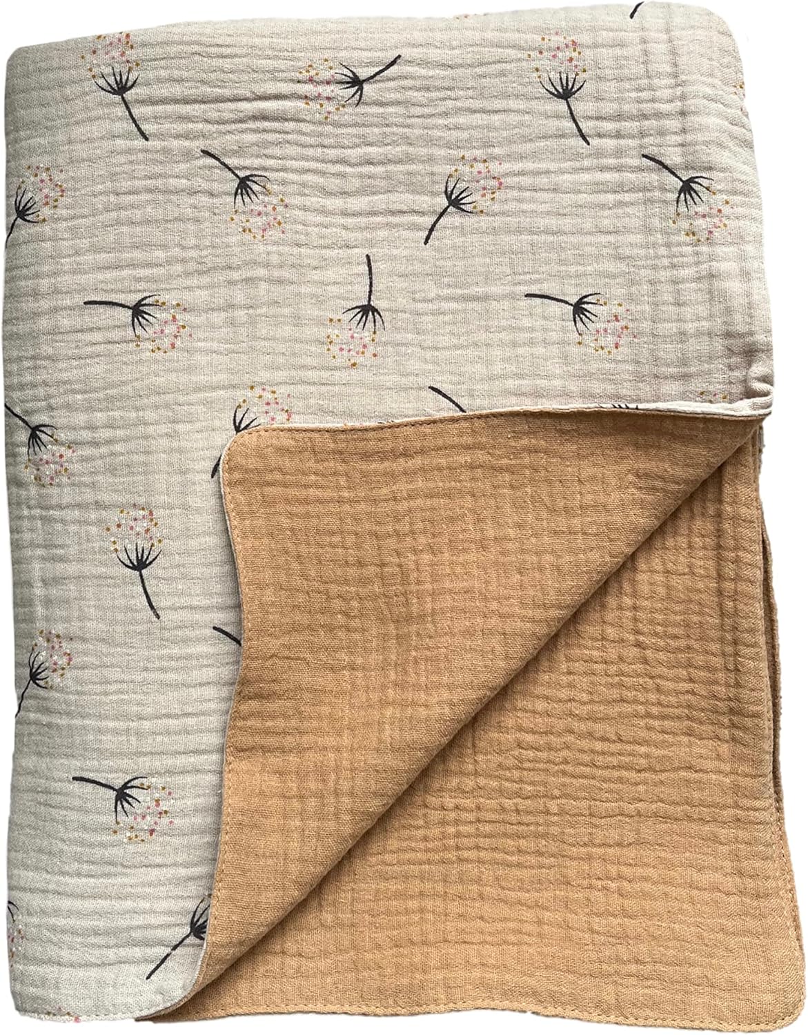 Leyl&Ari Muslin Toddler Quilt | Baby Blankets for Boys Girls | Gender Neutral Newborn Essentials Made in USA