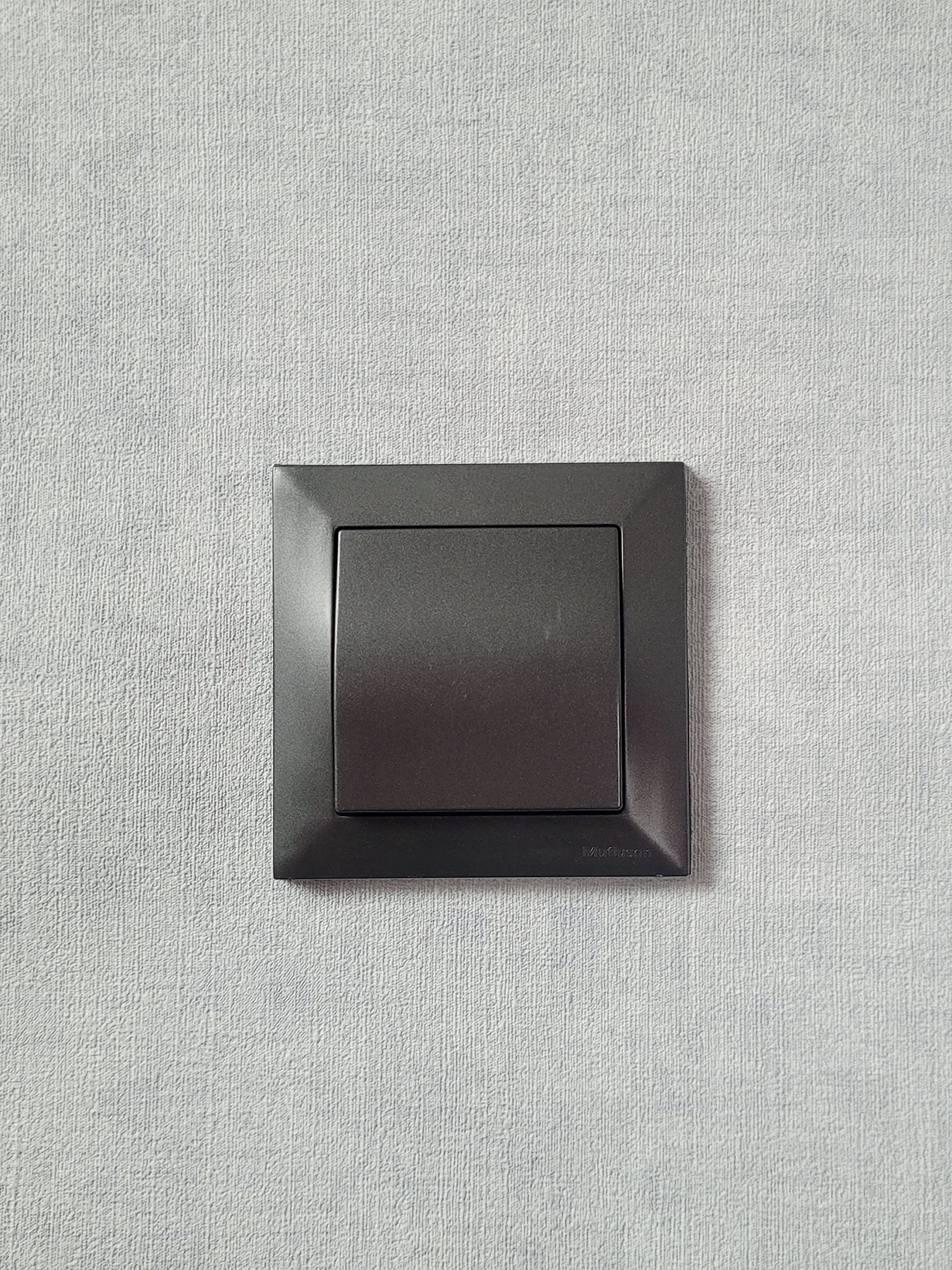 Mutlusan CANDELA Set – Schalter & Steckdose In Schwarz Matt, Unterputz, 2-fach Rahmen