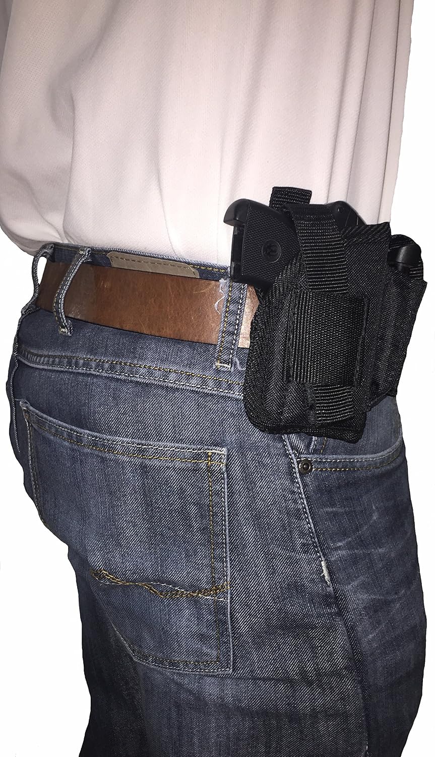 Feather Lite Fits Taurus PT-22,PT-25 and 738 TCP with Laser Soft Nylon Inside or Outside The Pants Gun Holster.
