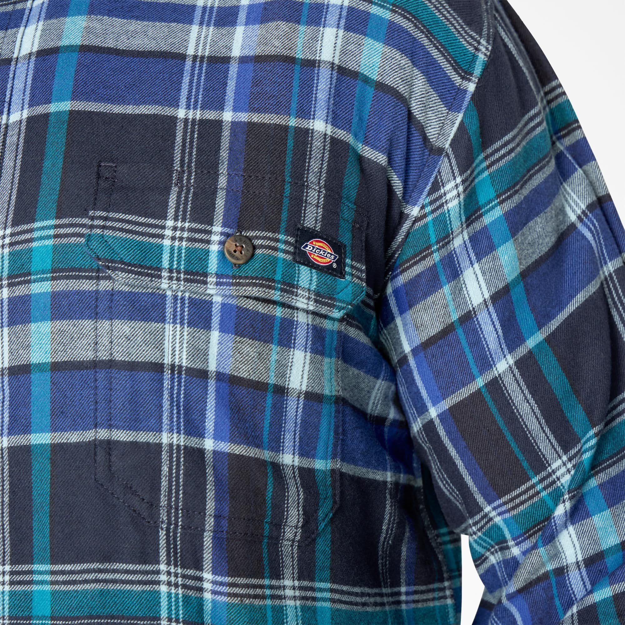 Dickies Mens L/S Flex Flannel Shirt Camicia da Uomo in Flanella Flex L/S Uomo
