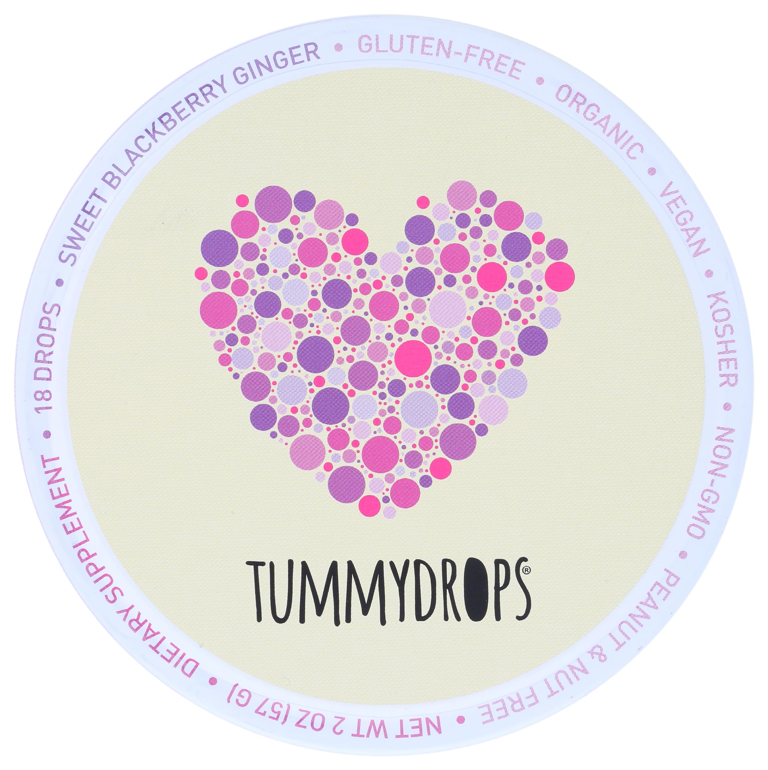 Tummydrops, Blackberry Ginger Organic, 2 Ounce