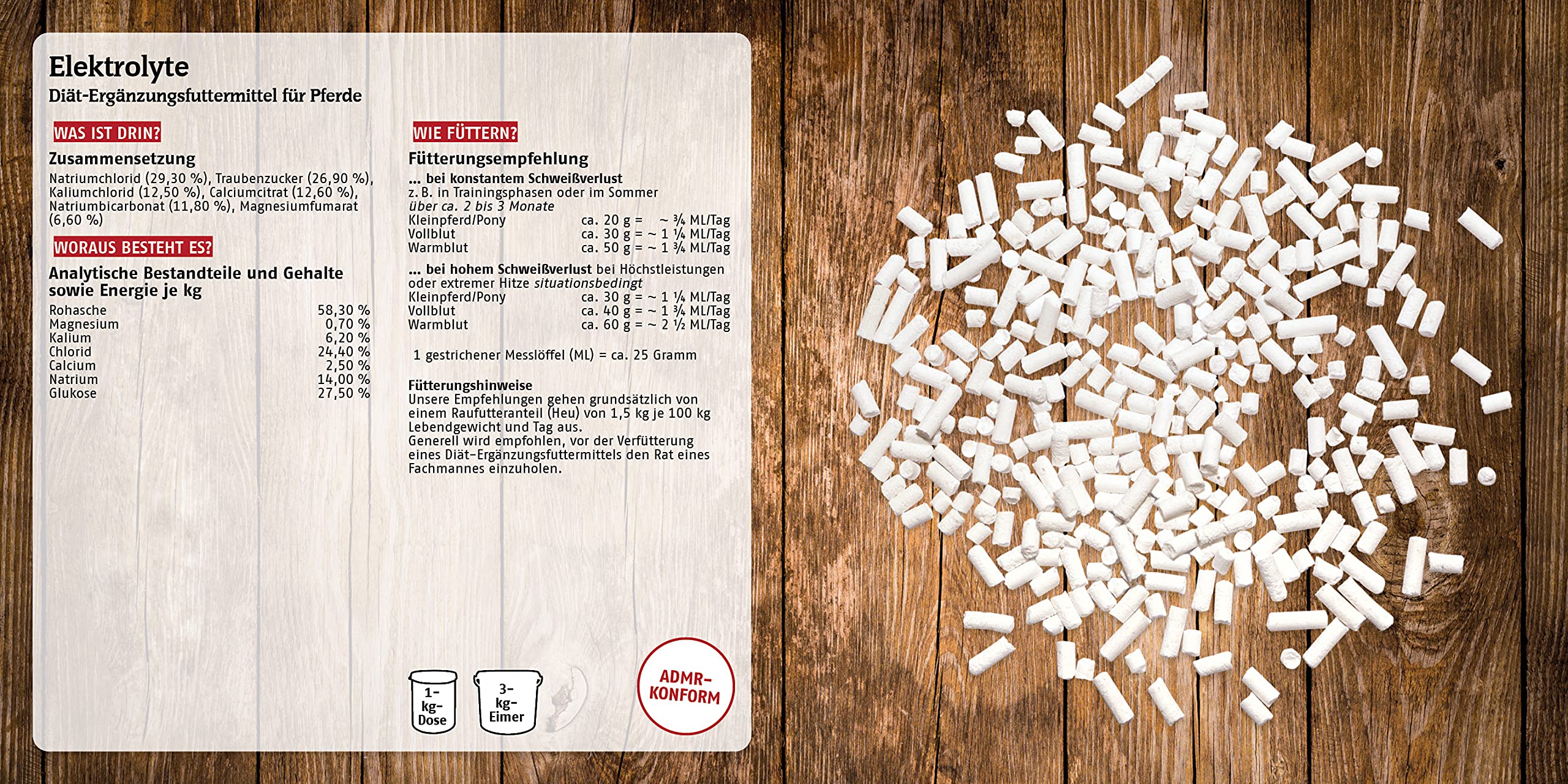 marstall Premium-Pferdefutter Elektrolyte, 1er Pack (1 x 3 kilograms)