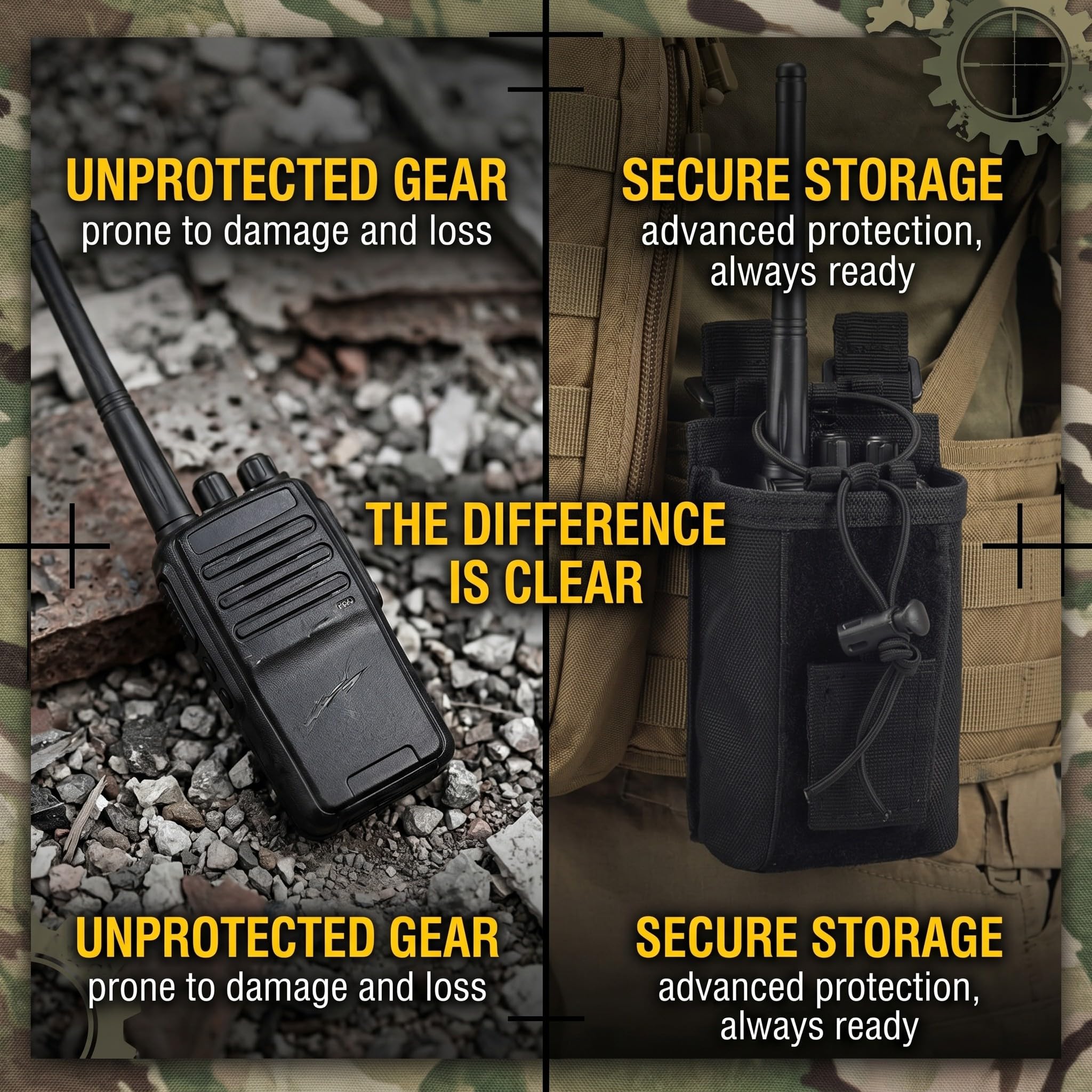 Porta Radio Da Cinturone Molle Custodie Per Walkie-talkie