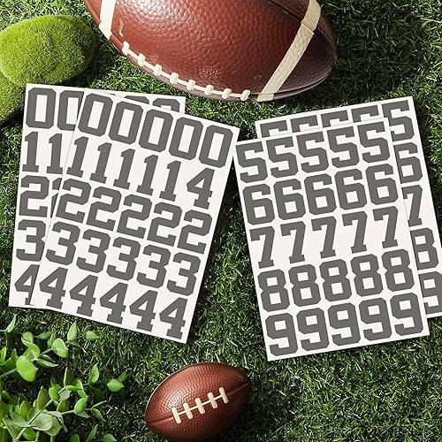 Miniatura 7 de 102 calcomanías de vinilo de 1.25 pulgadas, calcomanías de vinilo autoadhesivas para hockey, béisbol, fútbol, lacrosse, números de casco de bateo