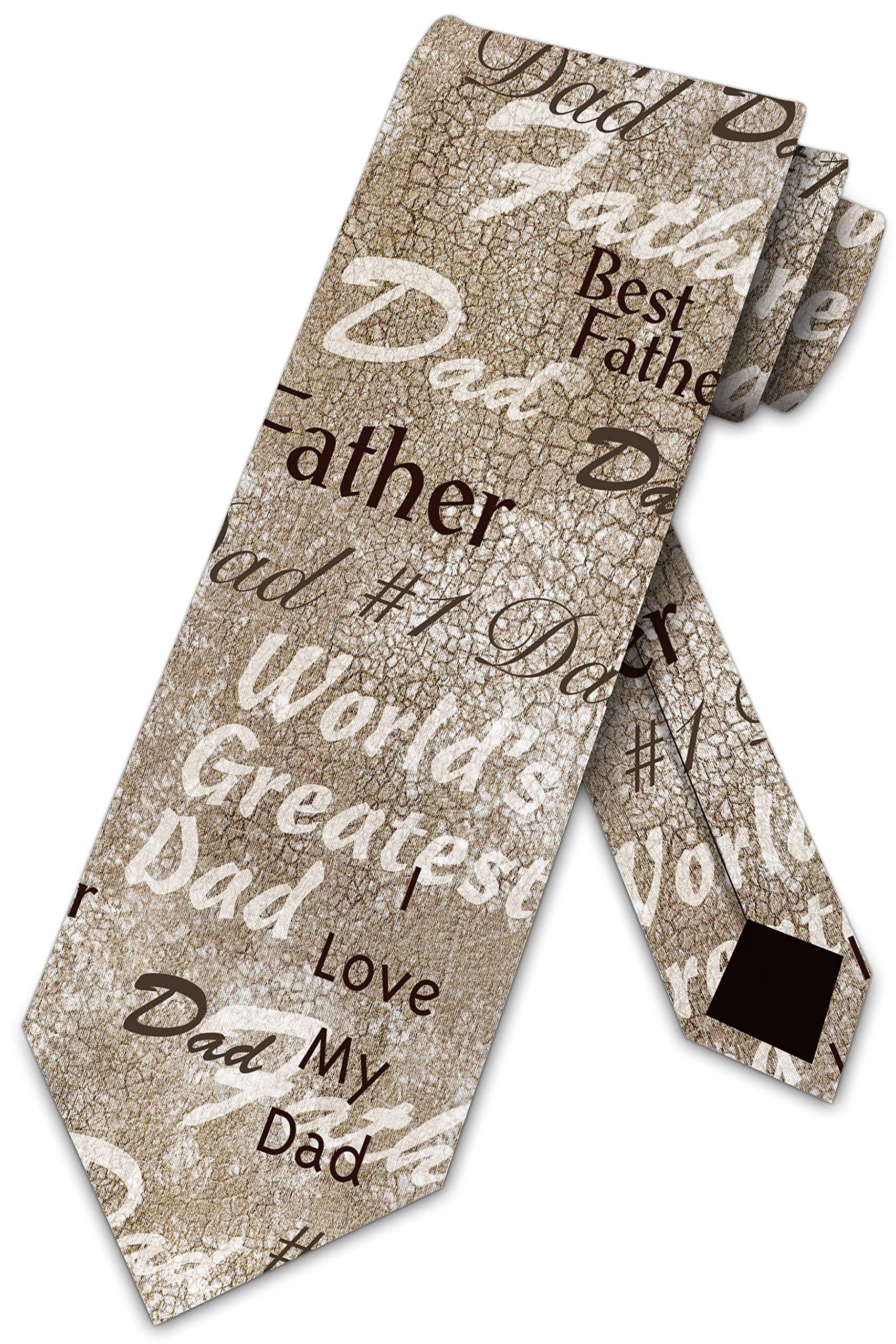 Three Rooker Father's Day Ties Worlds Greatest Dad Necktie
