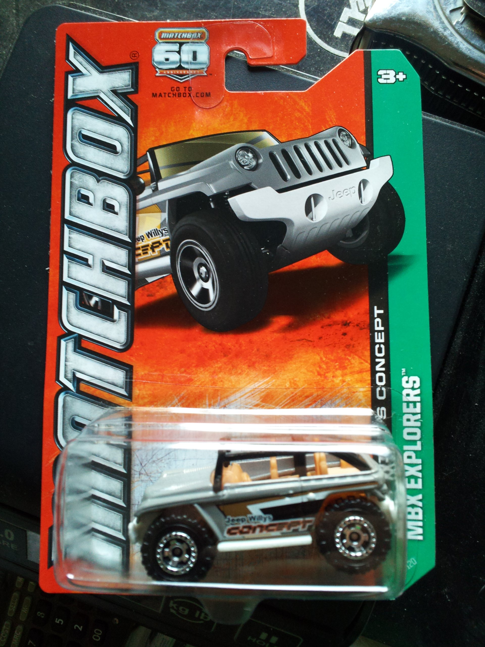 Jeep Willys Concept Matchbox 2013 MBX Explorers Mattel vehicule miniature