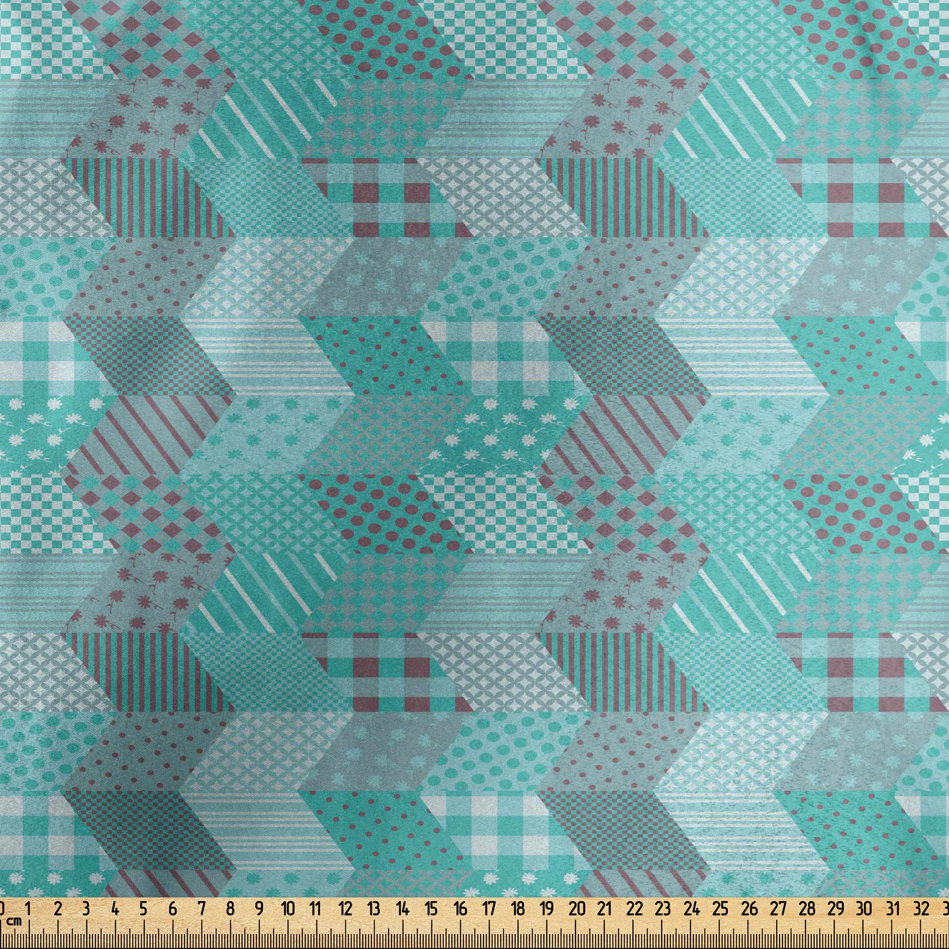 Amazon.com: Lunarable Geometric Fabric by The Yard