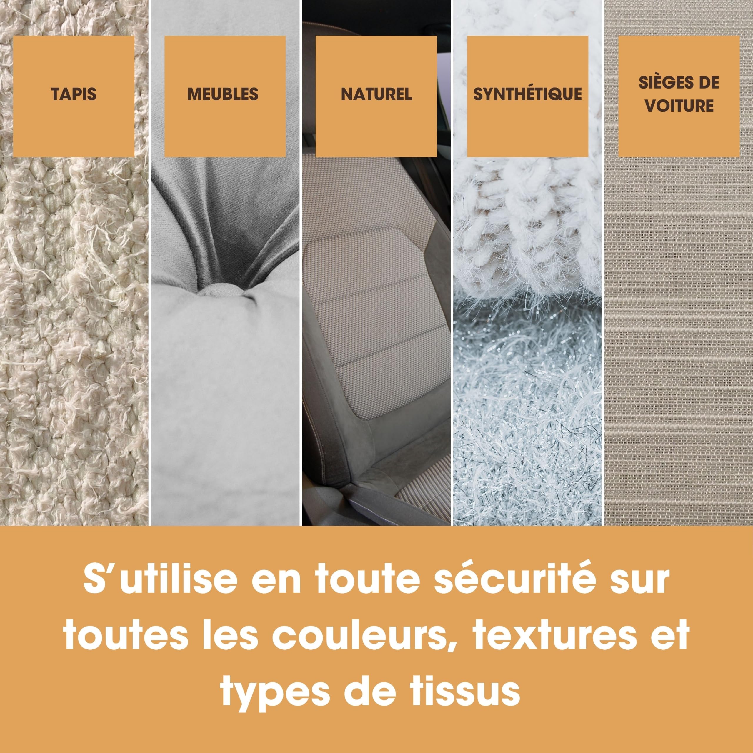 Furniture Clinic Spray protecteur pour tapis et tissus d'ameublement - Repousse toutes les taches et l'eau - Spray protecteur pour tissus d'ameublement, tapis, canapés, sièges de voiture - 5 L