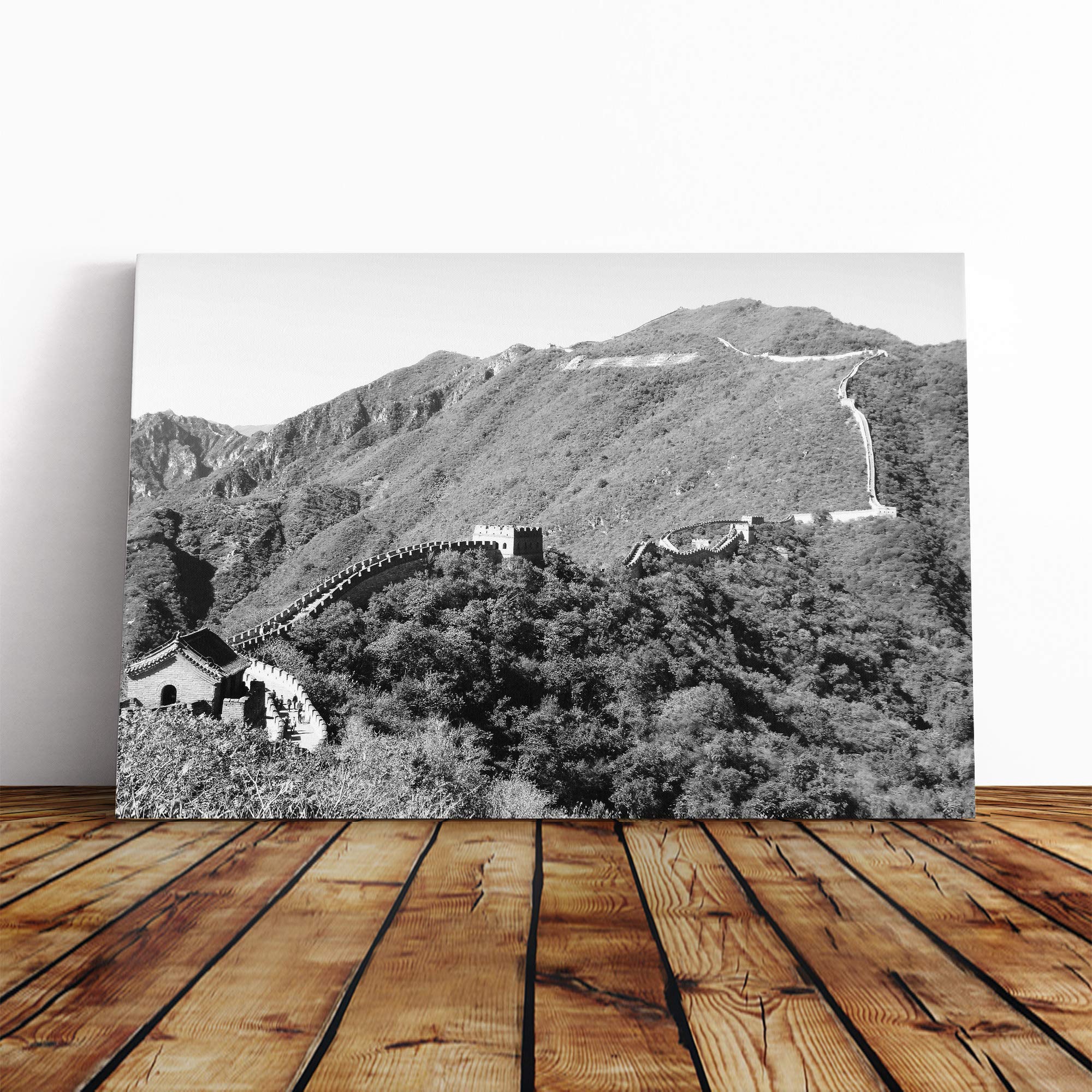 Art The Wall of China (5) Canvas Print | Gallery Wrapped 30mm Frame Wall Art | 20x14 inches | Ready to Hang | Contemporary Picture | Living Room Bedroom Lounge Office