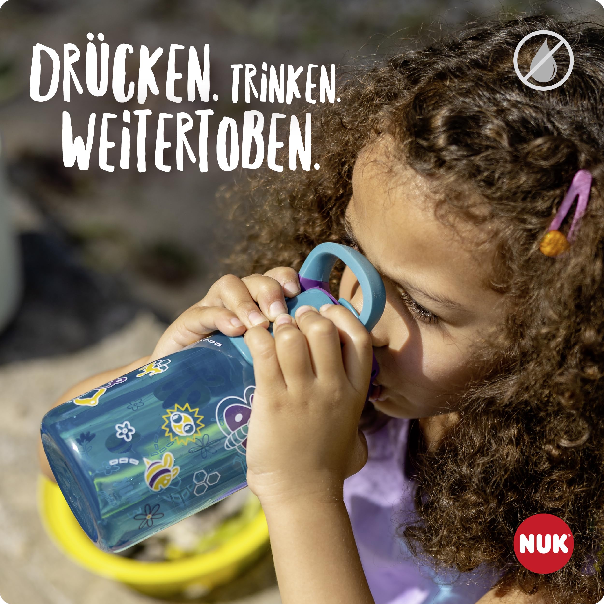 NUK By Contigo Easy Sip Cup, Water Bottle for Children (from 4 Years), Leak-Proof, Made of Durable Tritan, BPA-Free - Image 3