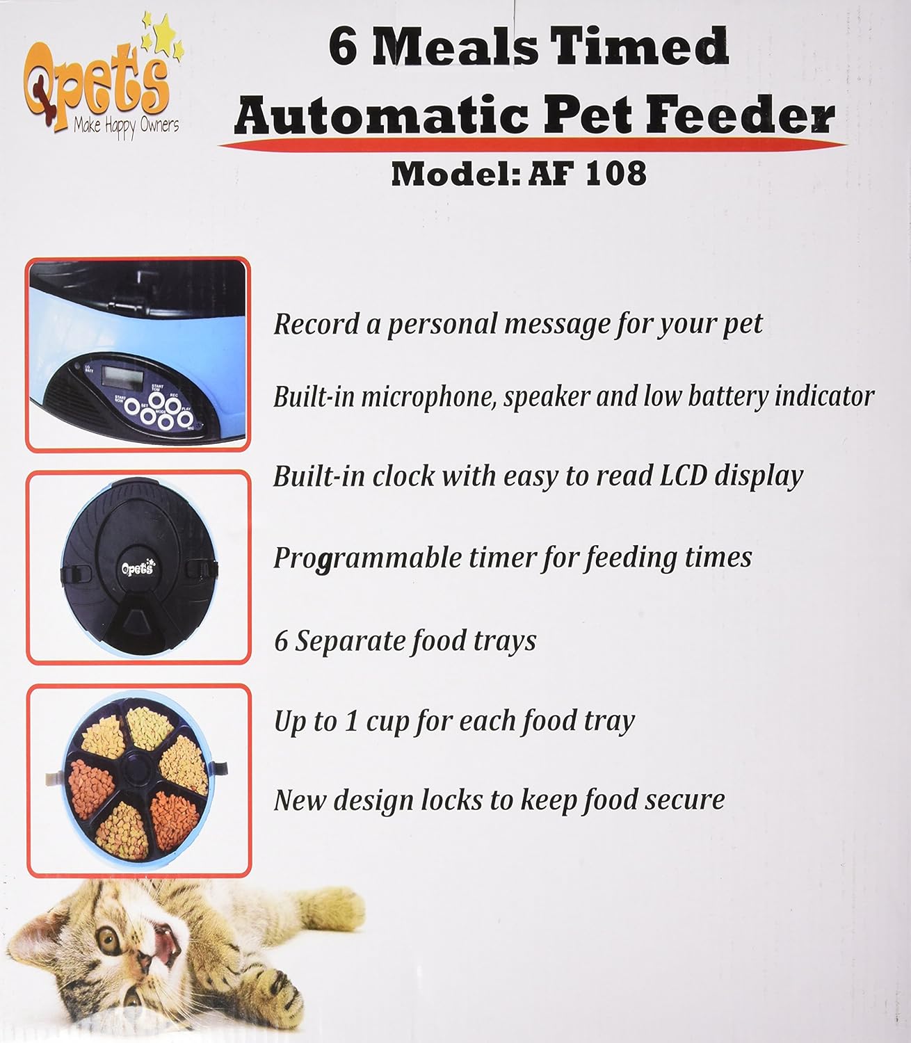 qpets automatic pet feeder manual