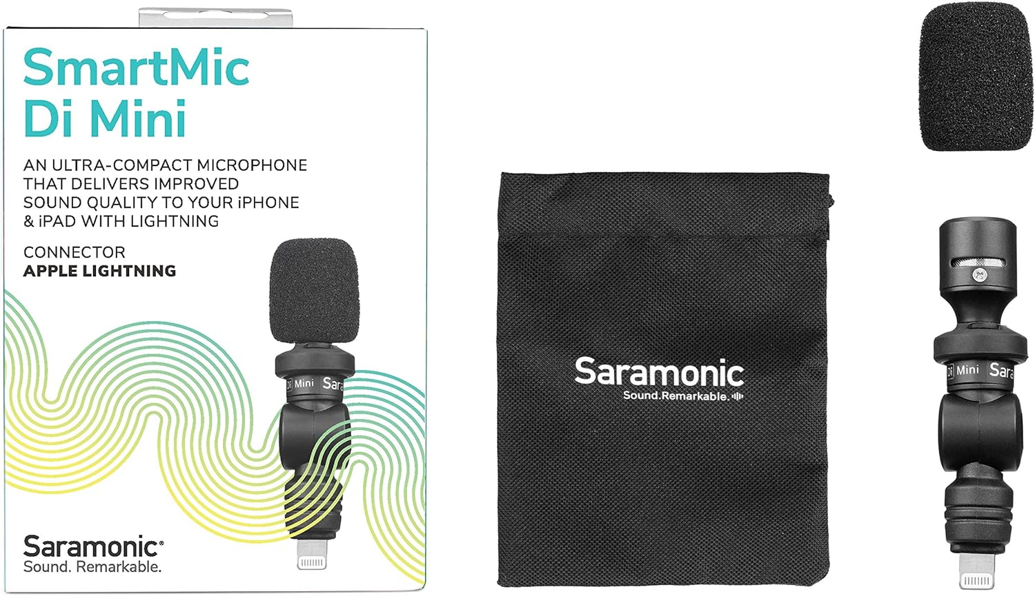 Contents of the Saramonic SmartMic Di Mini package