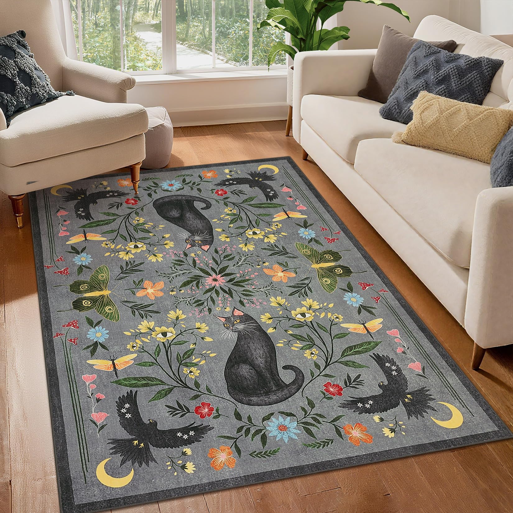 GarveeHome 3x5 Cat Washable Area Rug