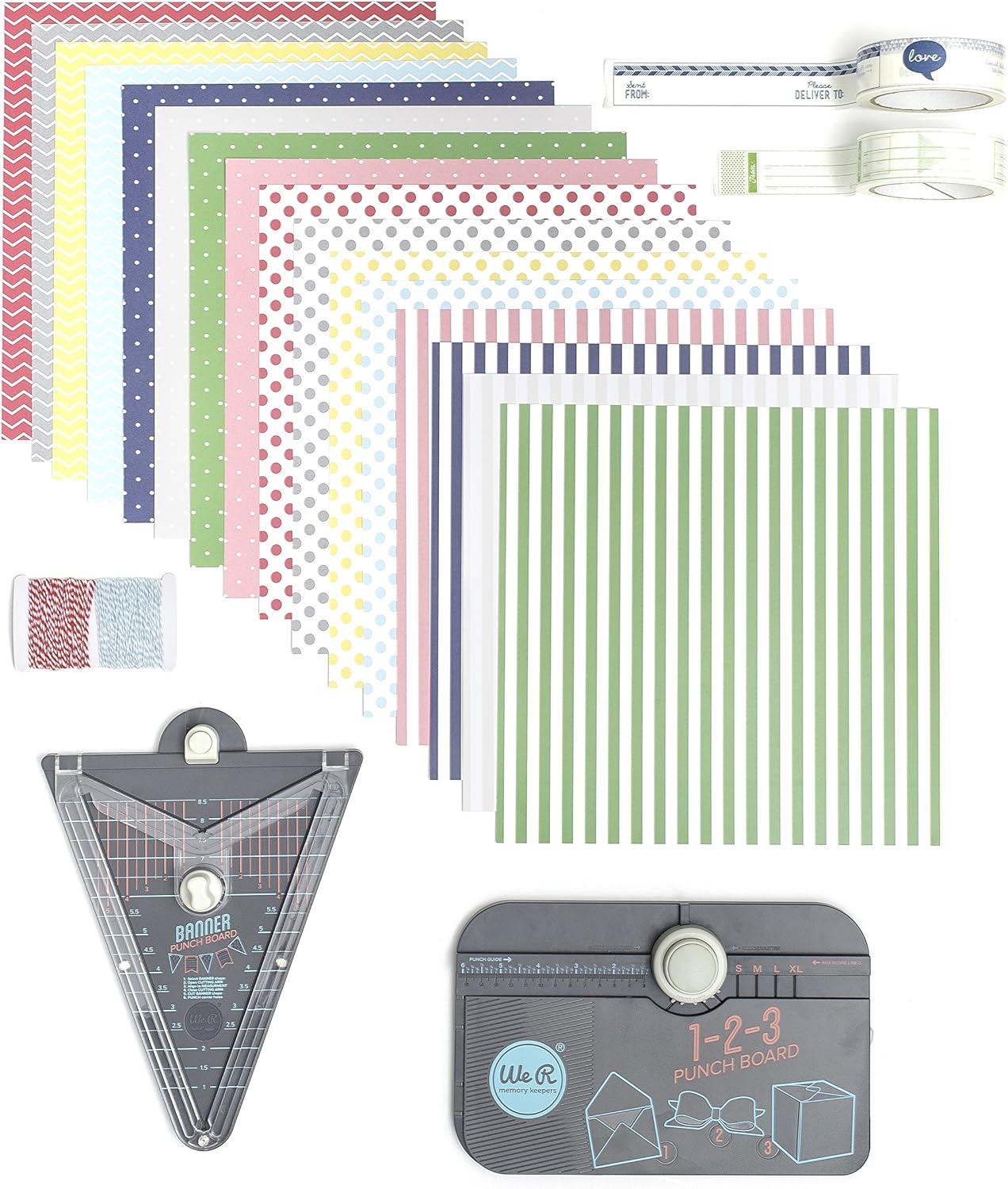 We R Memory Keepers 123 Punch Board and Banner Punch