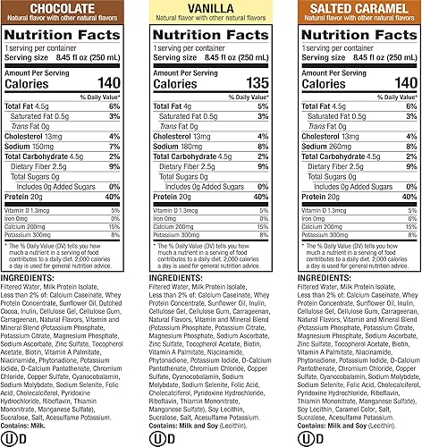 Miniatura 6 de Labrada Lean Body Triple Taster Pack On-The-Go Whey Blend - Batido de proteínas, cero azúcar, sin gluten, enriquecido con 22 vitaminas y minerales,