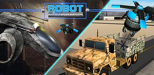 Equipa de espionagem furtiva de esquadrão robô