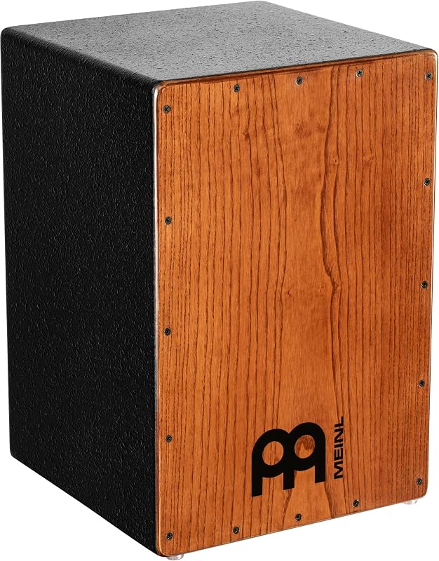Meinl Percussion HCAJ1AWA Headliner Series Cajón de cuerdas de fresno blanco americano teñido, tamaño mediano (VIDEO)