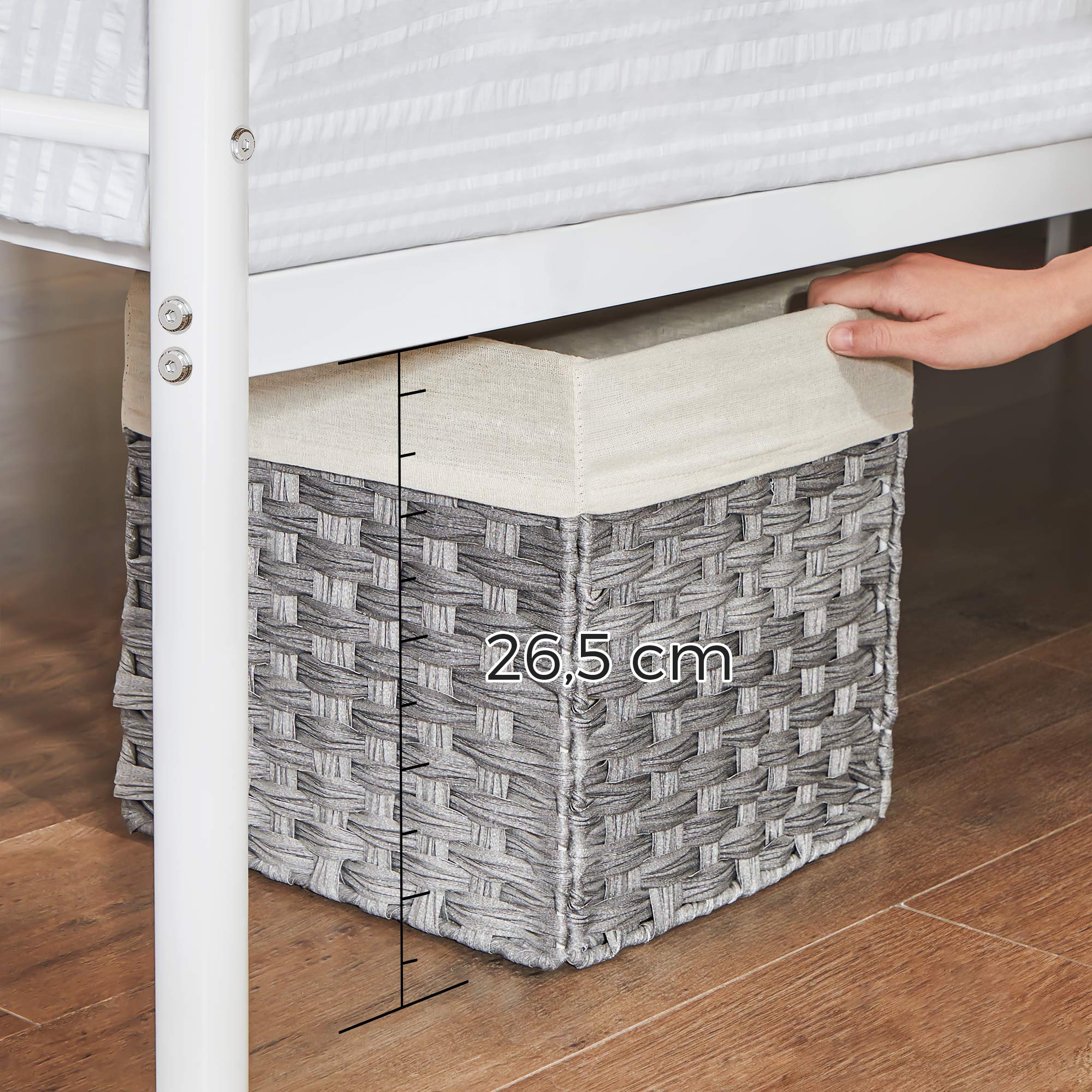 VASAGLE Bed 140 x 200 cm, logeerbed, tweepersoonsbed van VASAGLE Bed 140 x 200 cm, logeerbed, tweepersoonsbed van