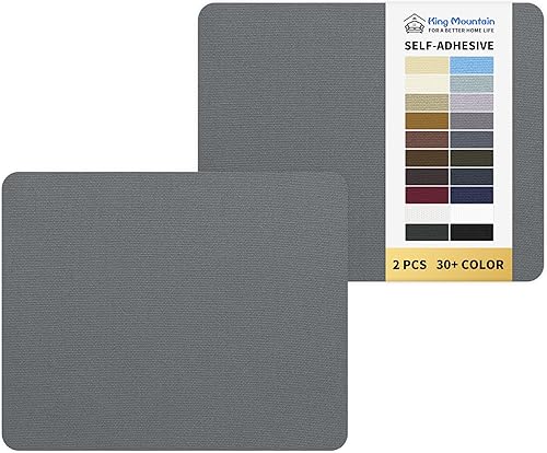 Parche de reparación de lona de 9 x 11 pulgadas 2 piezas autoadhesivas impermeables para sofás tiendas de campaña muebles bolsas de mano asientos de