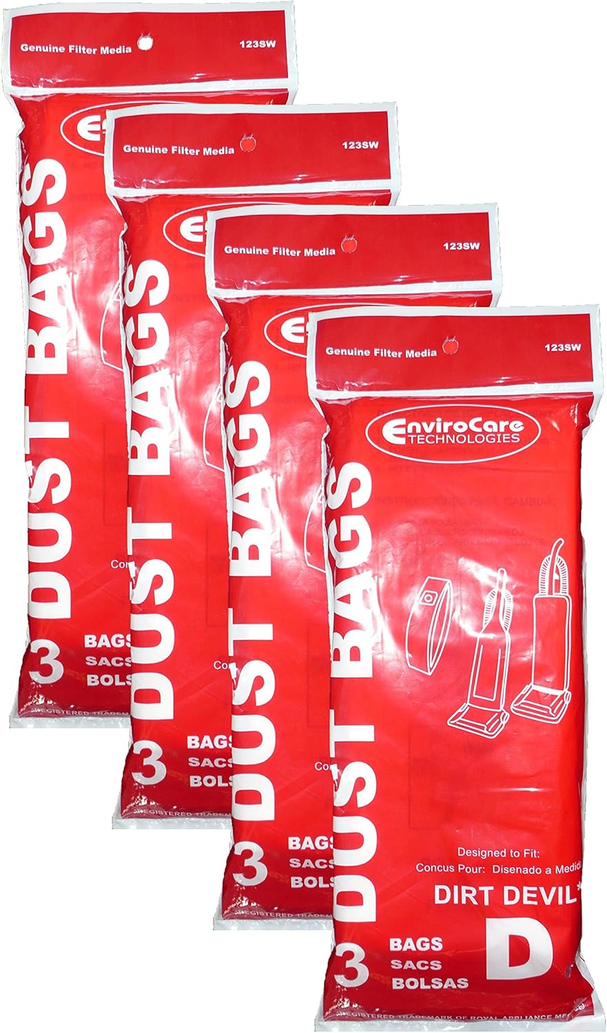 EnviroCare Replacement Vacuum Cleaner Dust Bags made to fit