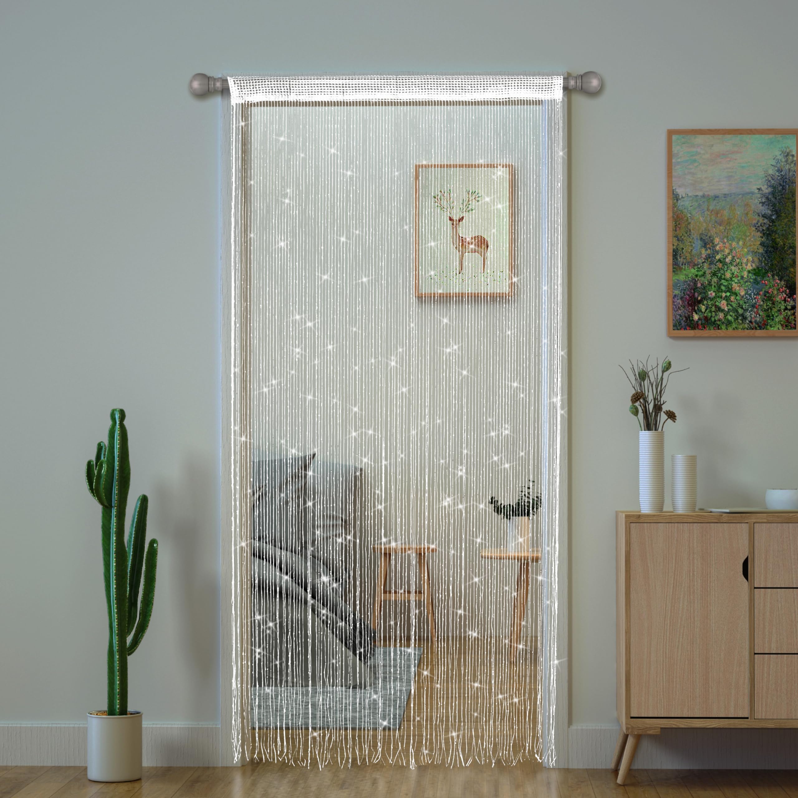 Amazon.com: String Curtains for Doorways Glitter Beaded Curtains Door