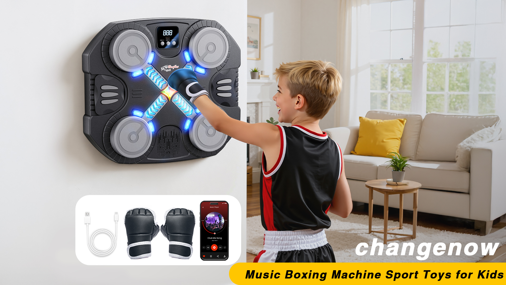 Amazon.com : Music Boxing Machine for Kids-Interactive Wall