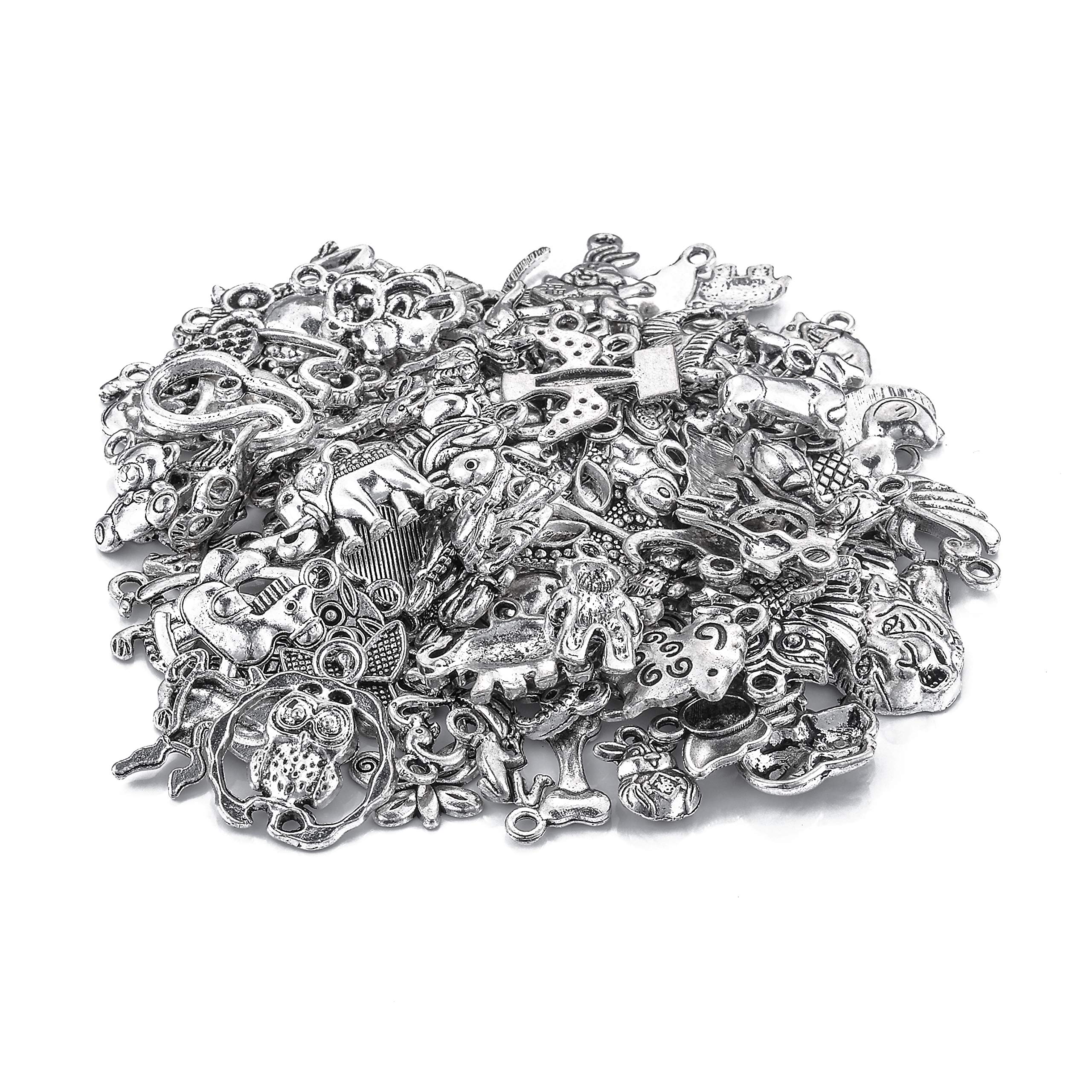 LiangGui Metal Charms Pendants Animal Charms 100 Pieces