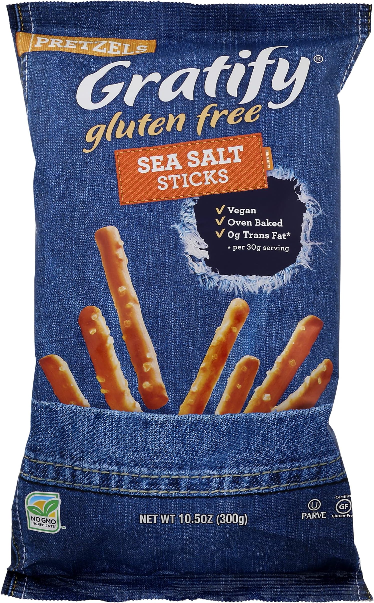 Gratify Gluten Free Pretzel Thins Everything Vegan GF