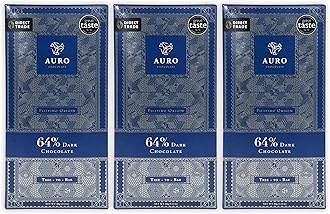 Auro - Filipino Chocolate Bundles (Dark Chocolate 64%, 3 Pack)