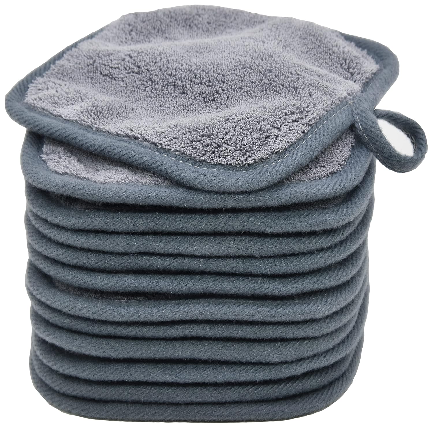 BloomSesame Makeup Remover Cloths for Face, Eye, Lips - Reusable Makeup Remover Pads Soft Microfiber Facial Cleansing Cloths 5 x 5 inch 12 Pack (Gray) : Beauty & Personal Care