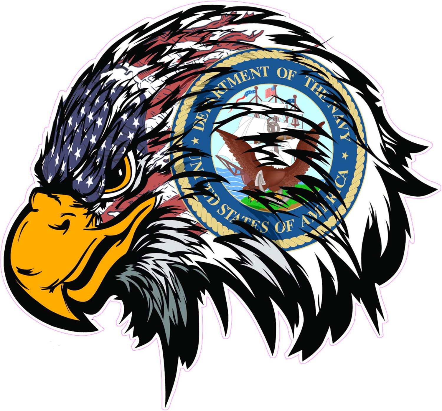 Calcomanía De Metal 3d Con Emblema De La Bandera Americana, | Meses Sin