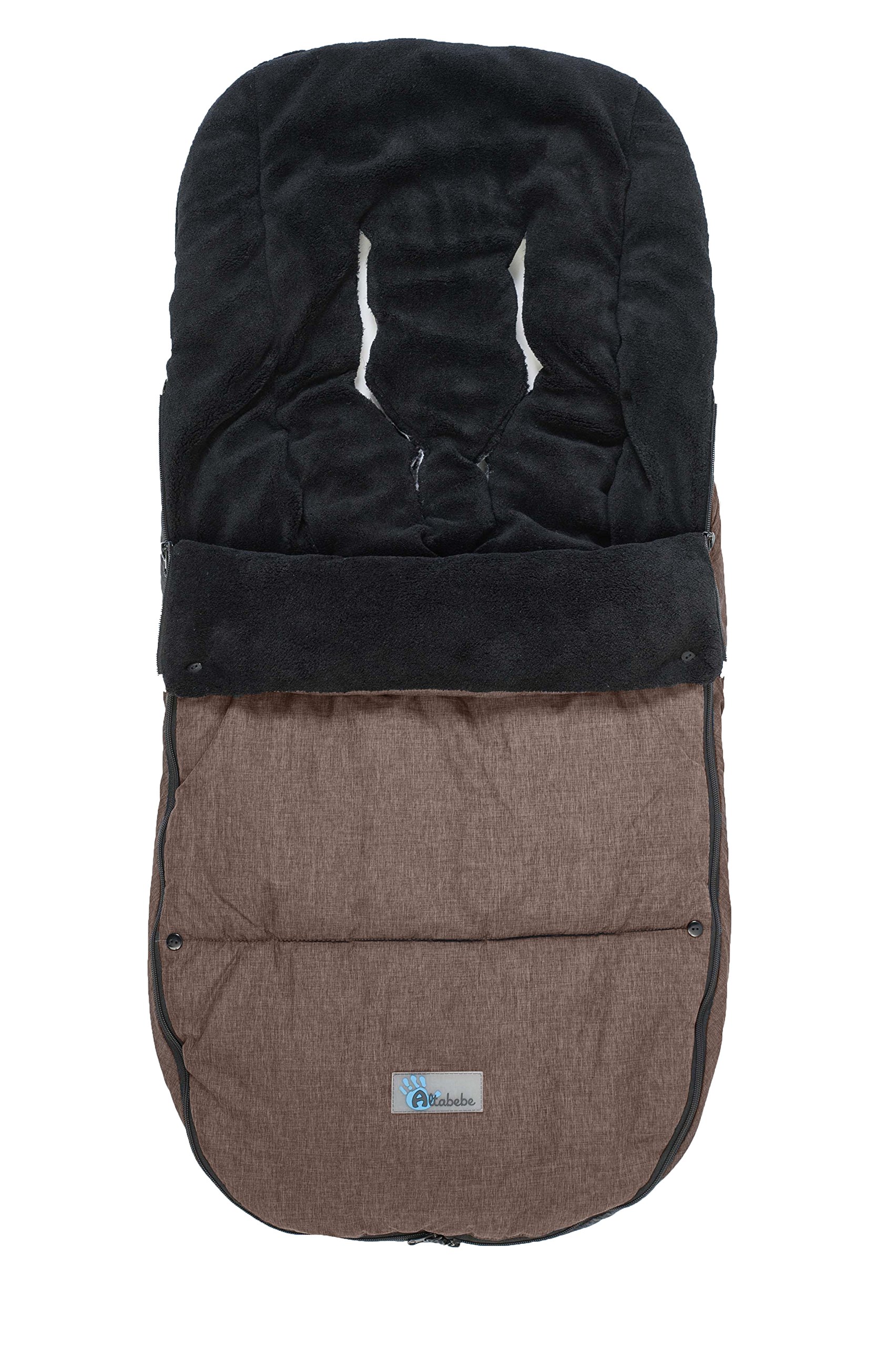 Altabebe AL2280P-06 Travel Sacco Termico Invernale per Bugaboo & Joolz Passegino, Oliva/Nero, 12-36 Mesi