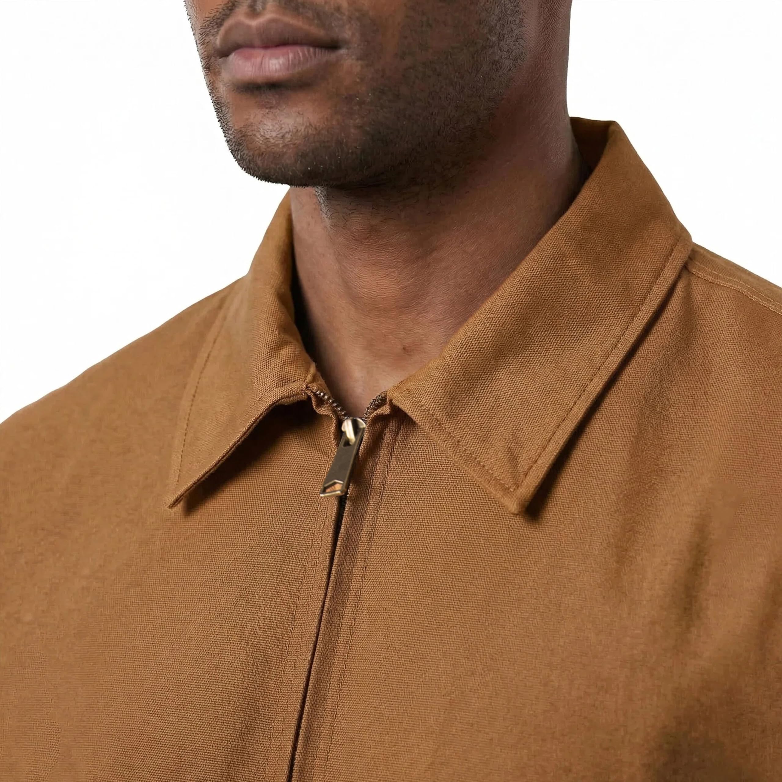 Arbeitskleidung Herren Set – 100% Baumwolle Utility Arbeitsjacke & Arbeitshose mit vielen Taschen Robustes Design ideal für Bau und Handwerksarbeiten