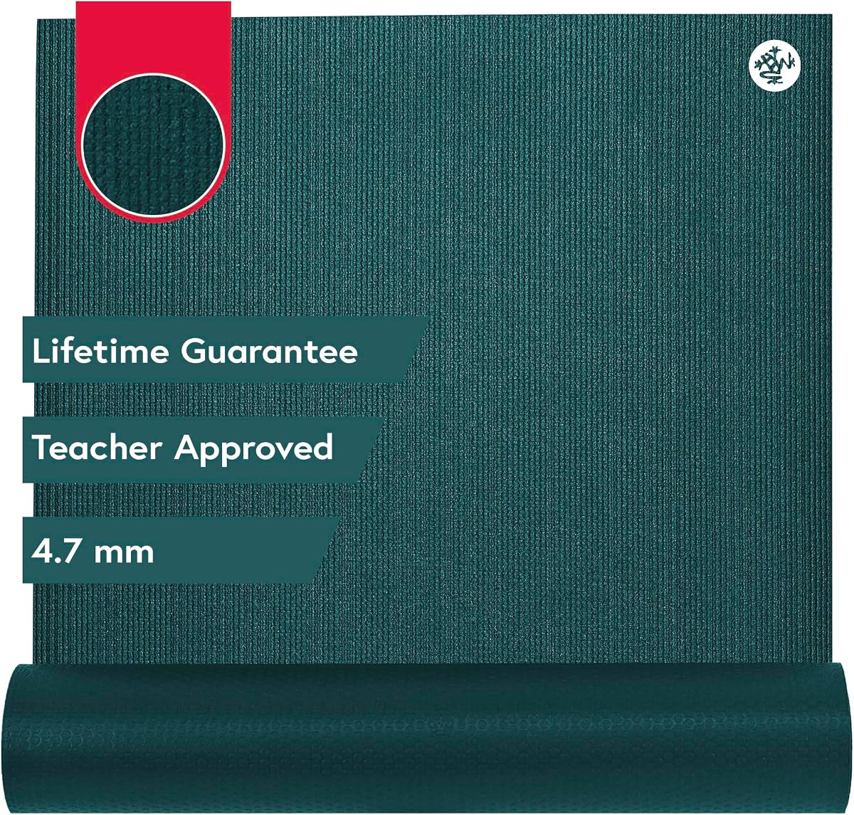 Esterilla de yoga Manduka PROlite de 4,7 mm | Durabilidad de por vida | Construcción higiénica | Aprobado por el maestro