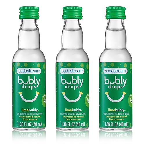 Miniatura 13 de SodaStream - Gotas de Fruta Bubly para Agua con Gas Sabor Natural de Fruta Cero Calorías, Sin Edulcorantes Crea Tu Propio Bubly con SodaStream
