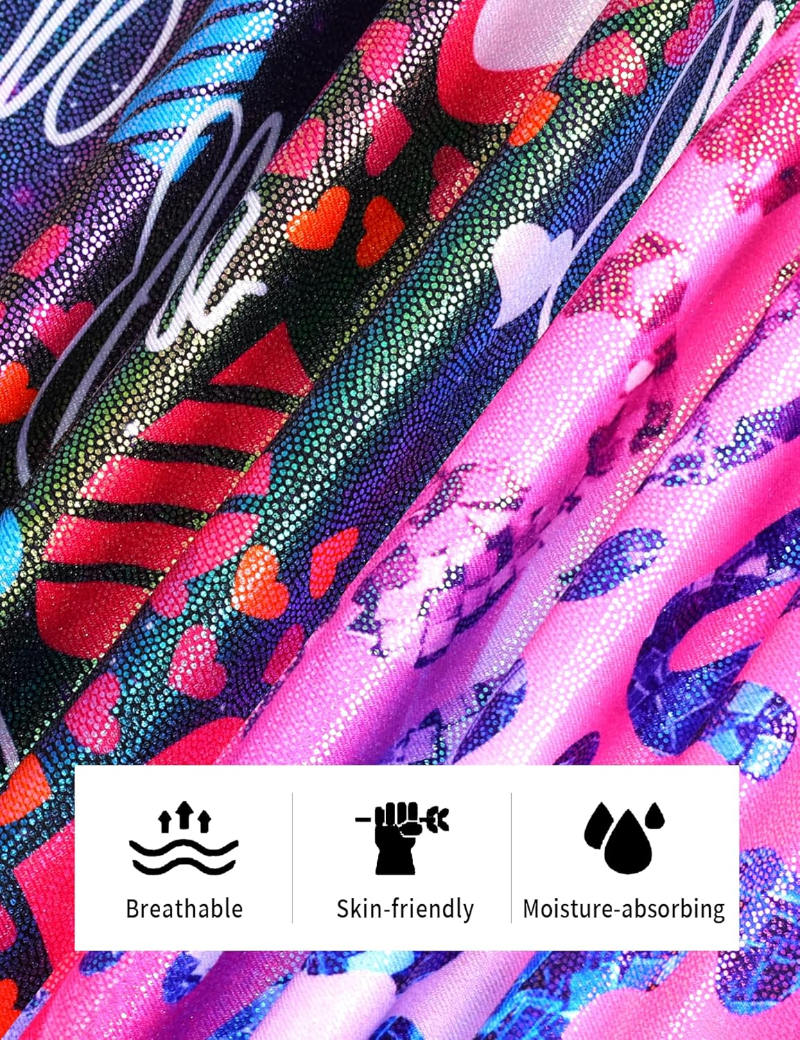 Snowheart Gymnastics Leotards for Girls - 2 Pack of Sparkly One-Piece Pro Kids Unitard Biketards with Shorts for Ages 2-9 - Image 6