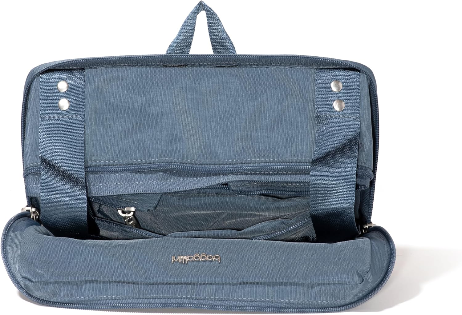 Baggallini Carryall Expandable Lightweight Travel Tote 22" Packable Folding Compact Nylon Washable Weekender w/Luggage Sleeve - Image 15