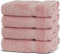 Vista 35 de Chakir Turkish Linens - Toallas turcas de 100% algodón, suaves y absorbentes (4 paños, color gris)