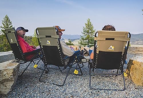 Miniatura 6 de GCI Outdoor Freeform Zero Gravity - Silla de campamento regular, color negro