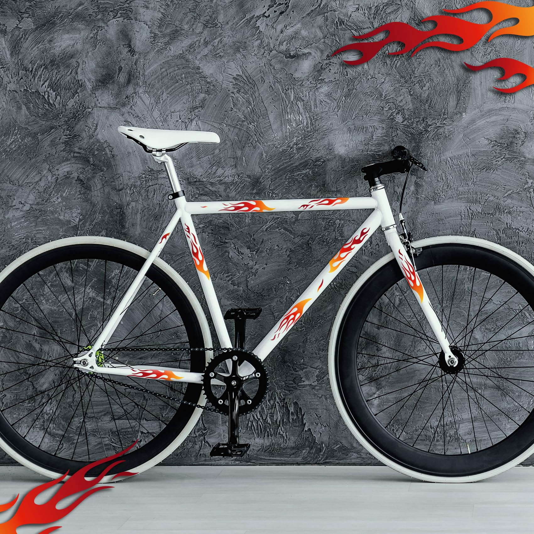 Finest Folia Set di adesivi per bicicletta per bambini, bici da corsa, per bambini, ragazze, ragazzi, decorazione per bicicletta, resistente alle intemperie, impermeabile R231