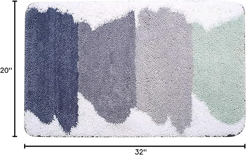 Miniatura 3 de Tapete de baño suave antideslizante y absorbente para lavar y secar a máquina, perfecto tapete de baño para bañera, ducha, baño, suelo, interior, 20