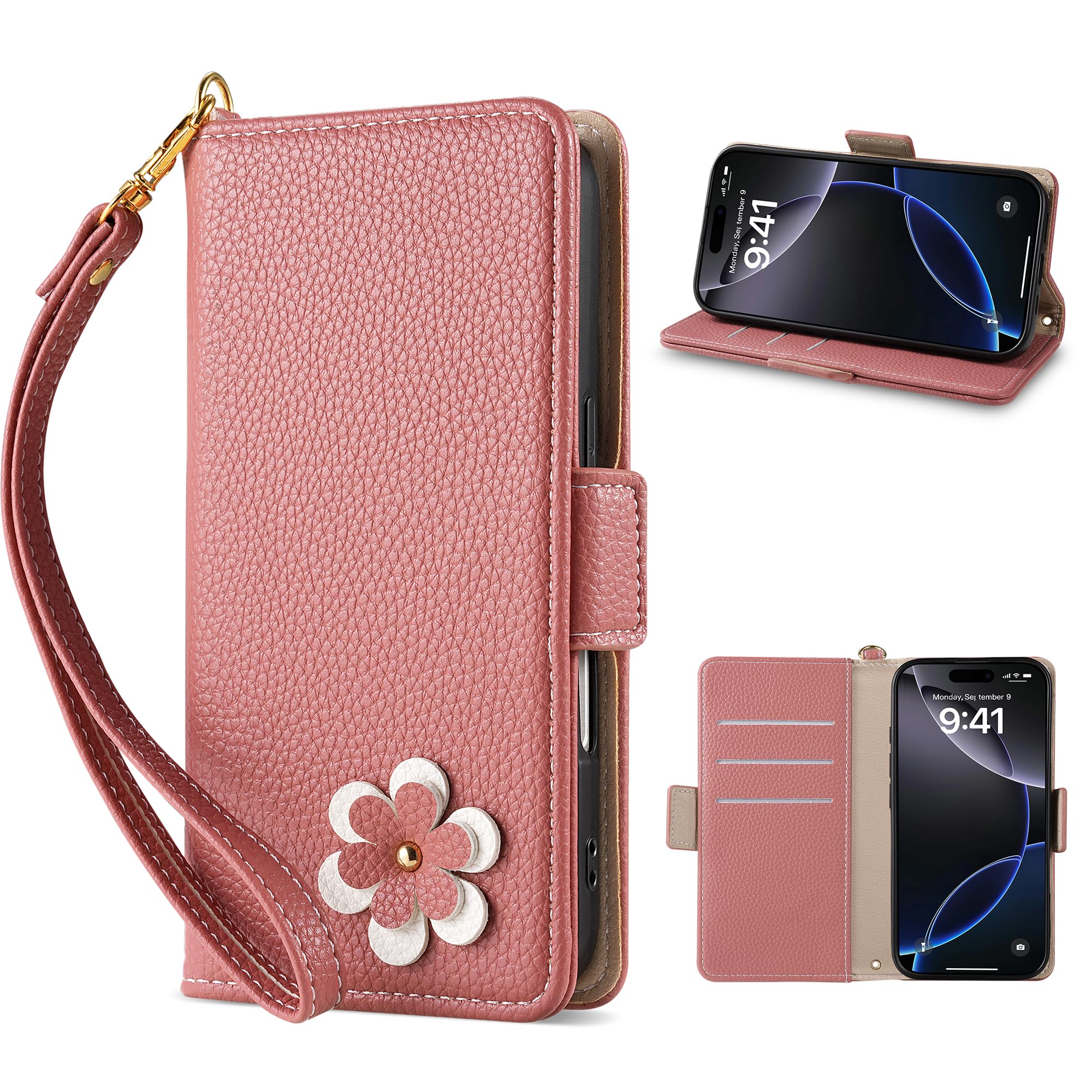 Amazon.co.jp: Vokpok対応 OPPO A3 5G ケース 手帳型 PUレザー 可愛い