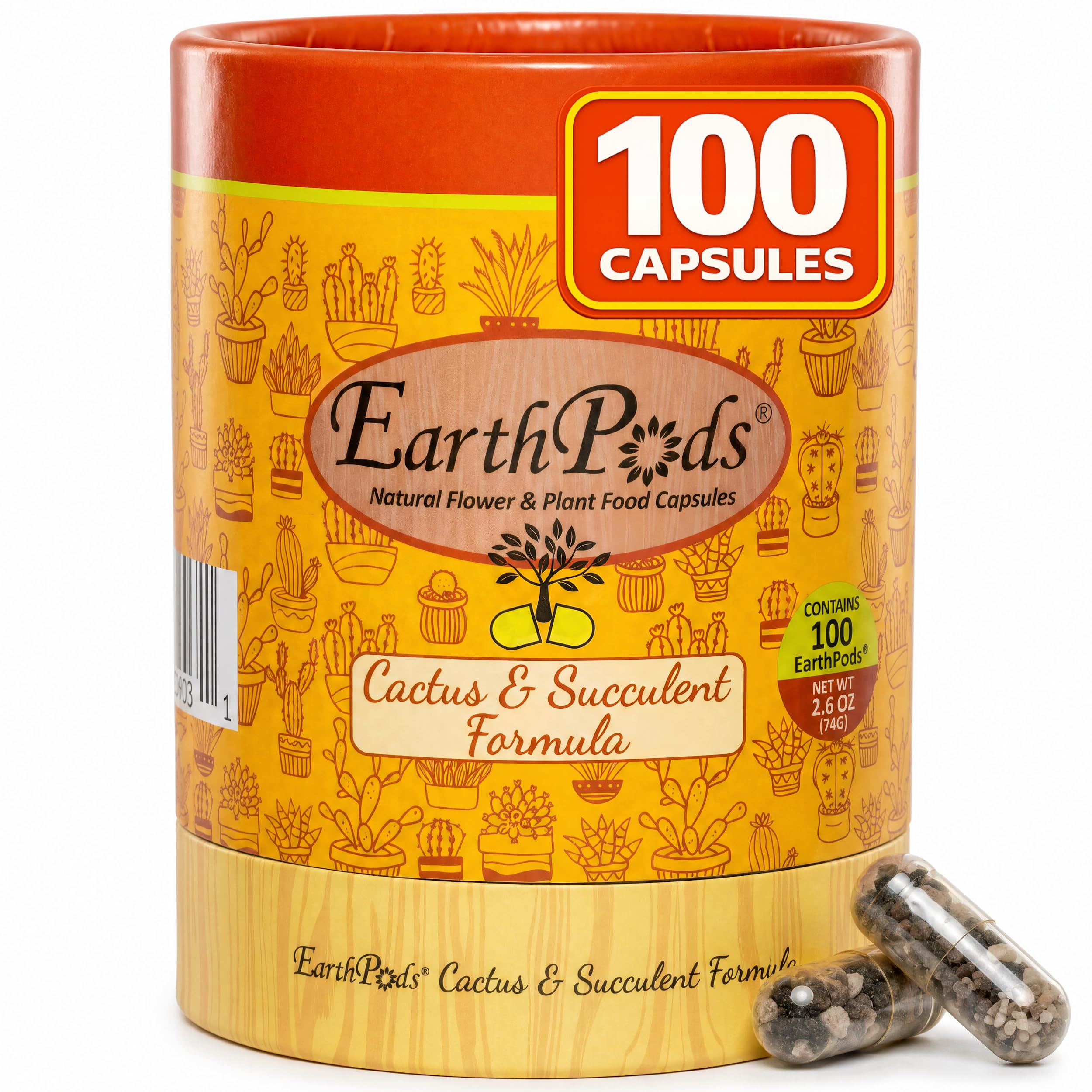 EarthPods Organic Succulent & Cactus Fertilizer Spikes