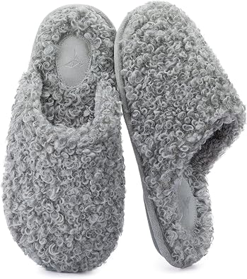 RockDove Womens Twirl Fleece Cozy Indoor Scuff Slippers