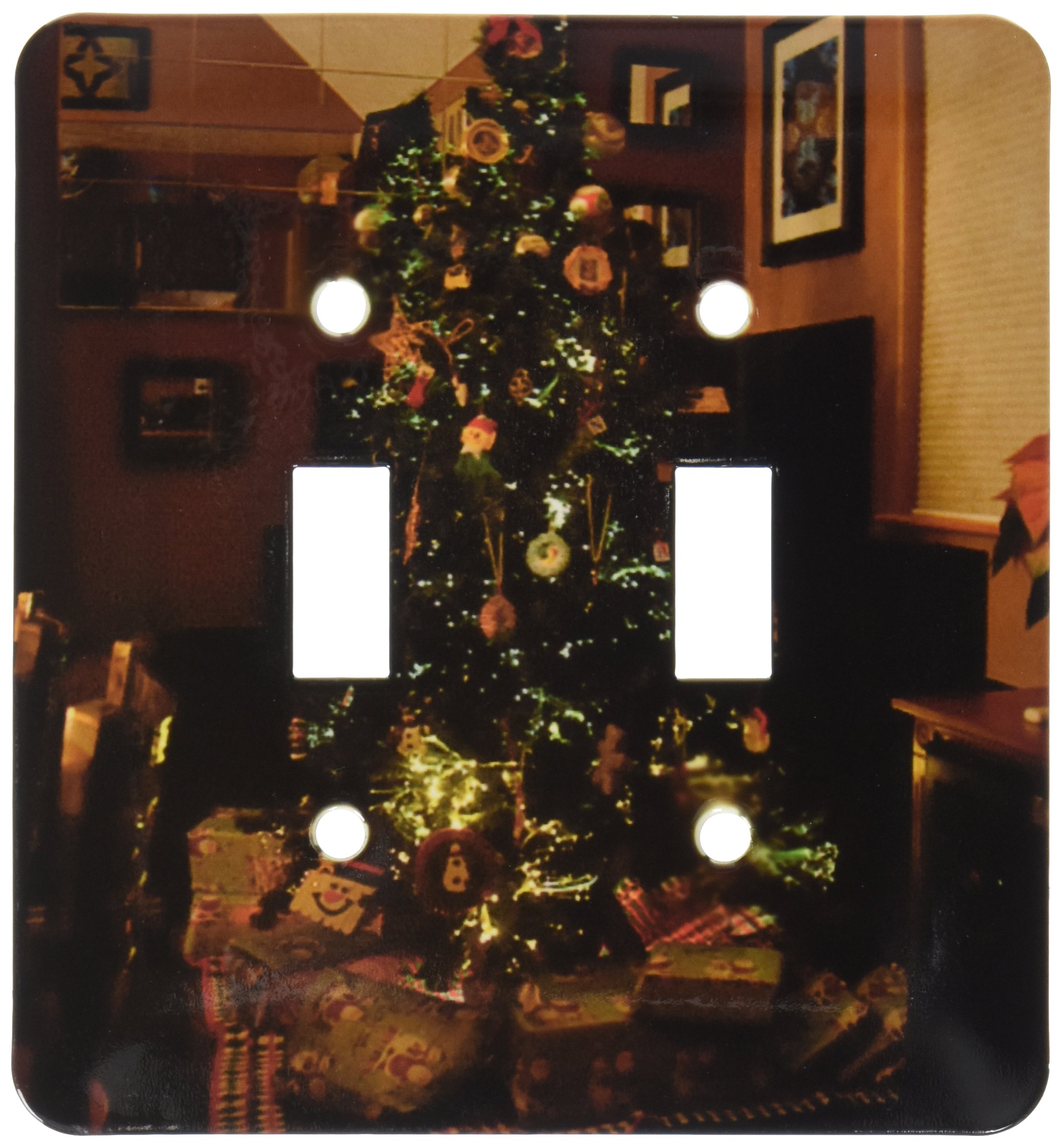 Arbre de Noël lumineux cadeau idéal plaque double interrupteur à bascule