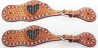 CHALLENGER Horse Western Riding Cowboy Boots Leather Spur Straps Tack 7498