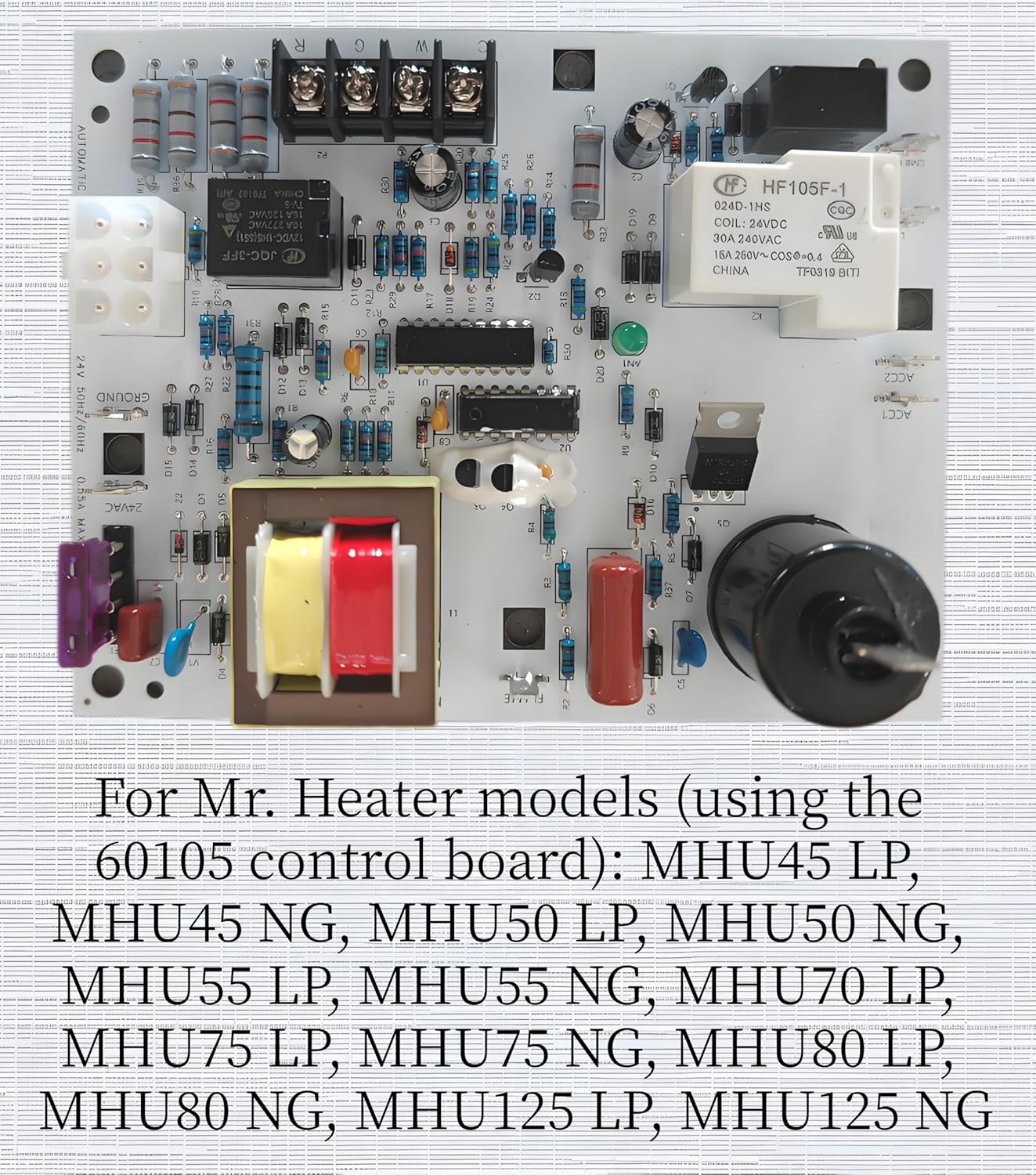 60105 Ignition Control Control Circuit Board Fit For all MSU and HSU Units, MHU45 MSU50 MSU55 MHU70 MHU75 MHU80 MHU125