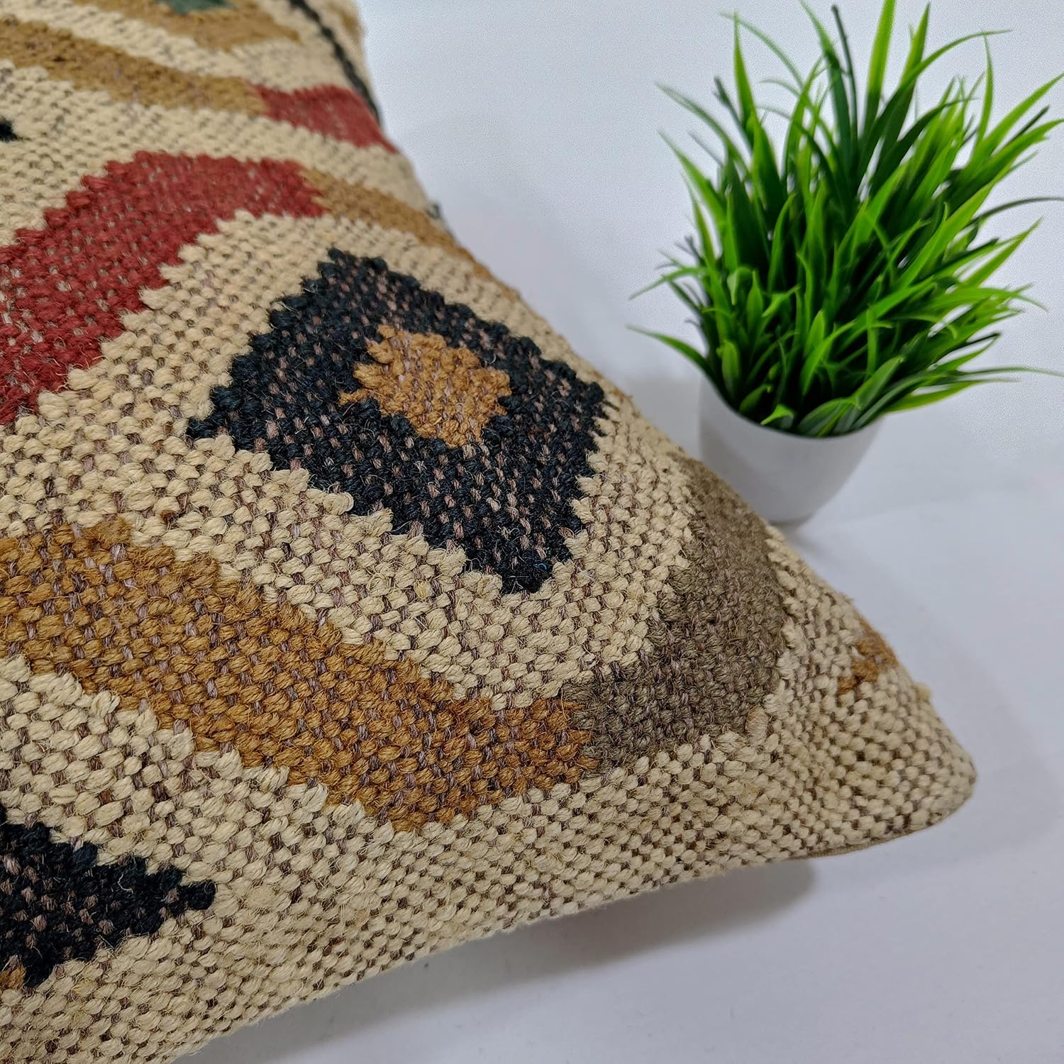 Trade Star 70% Jute 30% Wool Throw Pillow Sham 18x18 image 2